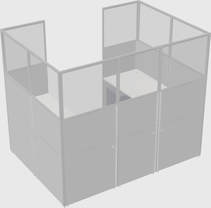 Cabine en u