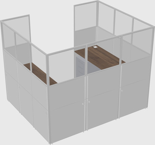 Cabine en u