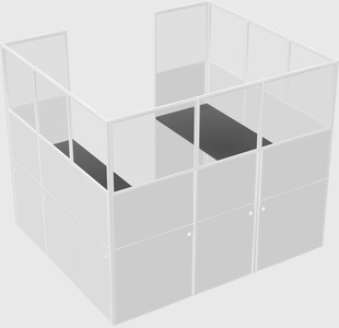 Cabine en u