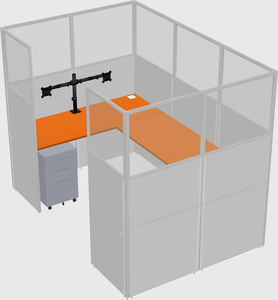 Cabine en u