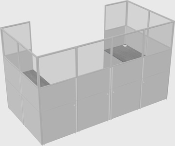 Cabine en u