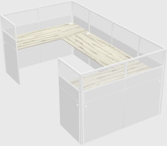 Cabine en u