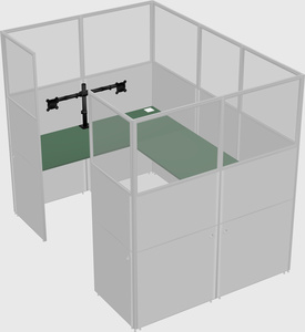 Cabine en u