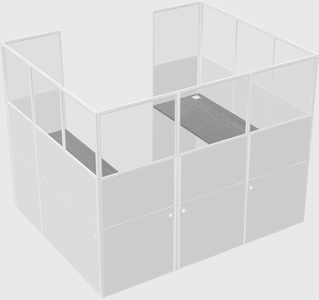 Cabine en u
