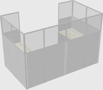 Cabine en u