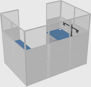 Cabine en u