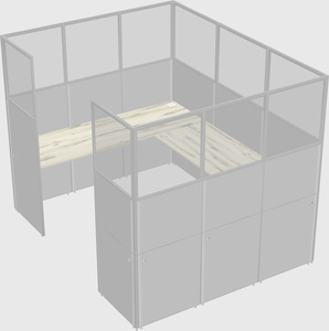 Cabine en u