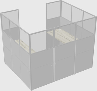 Cabine en u