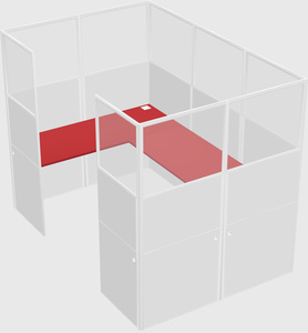 Cabine en u