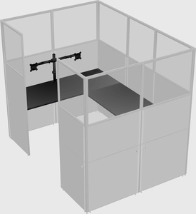 Cabine en u