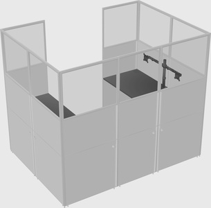 Cabine en u