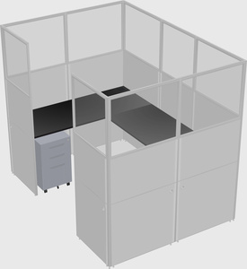 Cabine en u