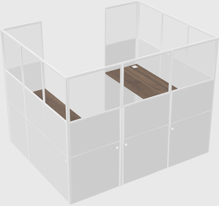 Cabine en u