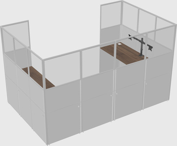 Cabine en u