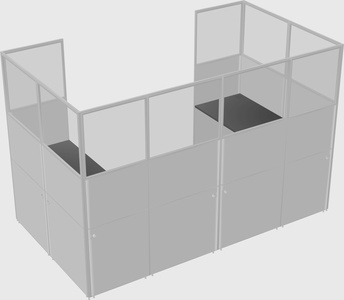 Cabine en u