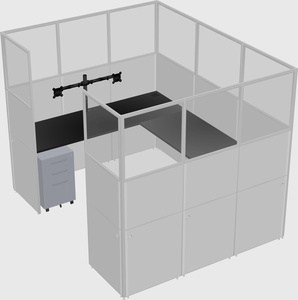 Cabine en u