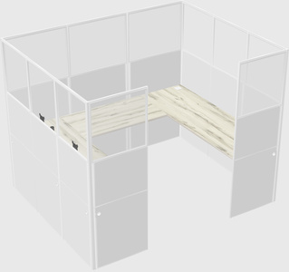 Cabine en u