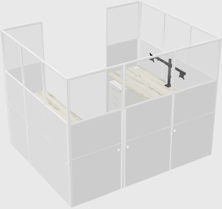 Cabine en u