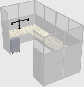 Cabine en u