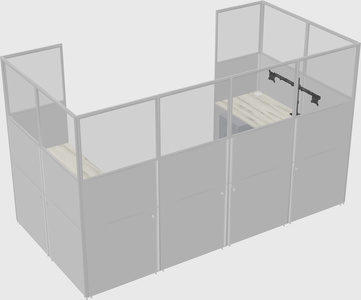 Cabine en u