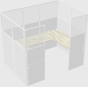Cabine en u