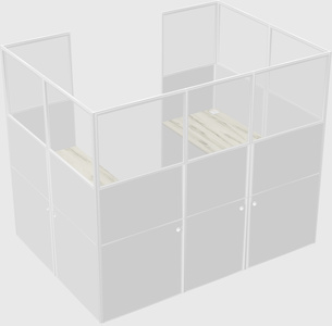 Cabine en u