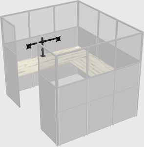 Cabine en u
