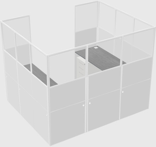 Cabine en u