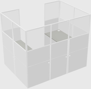 Cabine en u