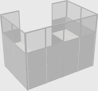 Cabine en u