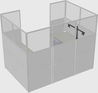 Cabine en u
