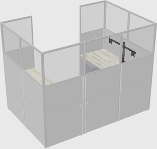 Cabine en u
