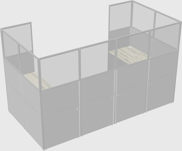 Cabine en u