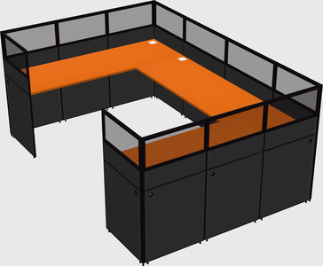 Cabine en u