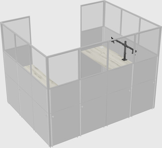 Cabine en u