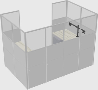 Cabine en u