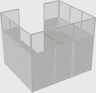 Cabine en u