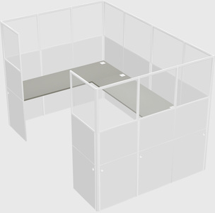 Cabine en u
