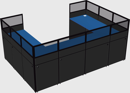 Cabine en u