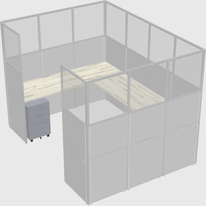 Cabine en u