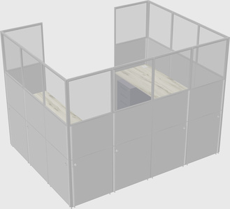 Cabine en u