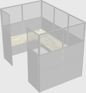 Cabine en u