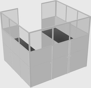 Cabine en u
