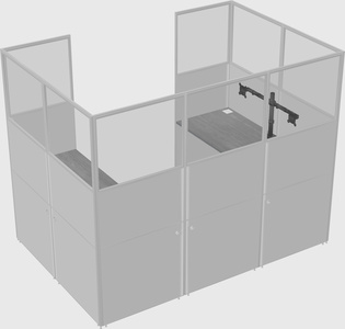 Cabine en u