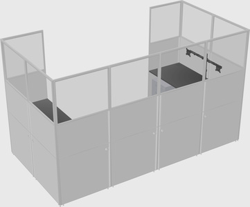 Cabine en u