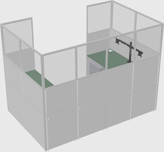 Cabine en u