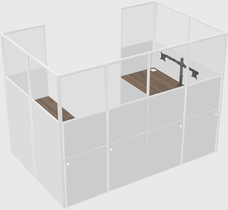 Cabine en u