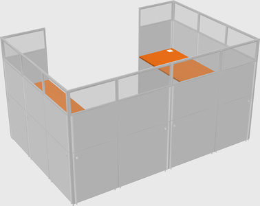 Cabine en u