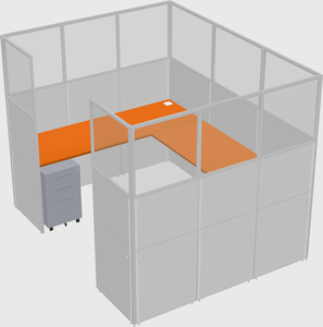 Cabine en u