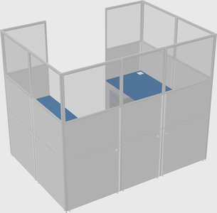 Cabine en u